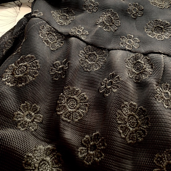 NWT Black Floral Tiered Dress - Picture 4 of 6